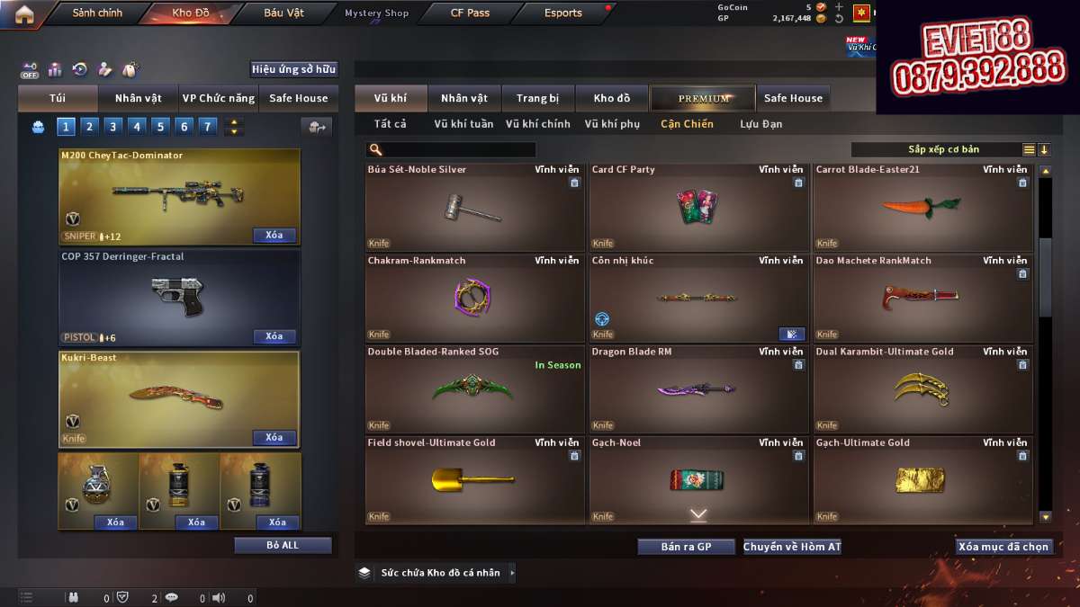 shop acc cf uy tin gia re